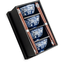 SET 4 Rice Bowls Blue...