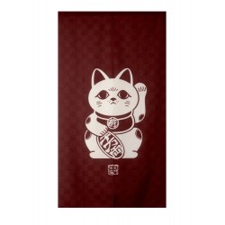 Noren Manekineko Red 85x150cm