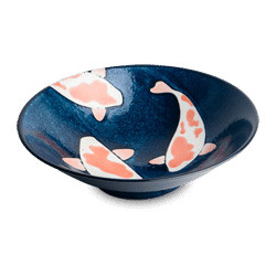 Flared Bowl Koi - 25x7.5cm