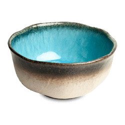 Bowl Glassy Blue - 15x7cm