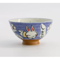 Small Rice Bowl Rabbit Blue...