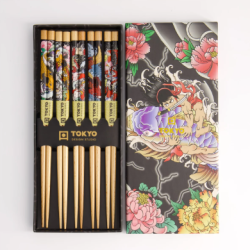 Set 5p Chopsticks Carps Yakuza