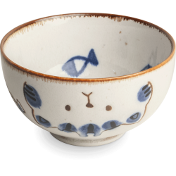 Rice Bowl Cat & fish -...