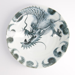 Soup Plate Black Dragon -...