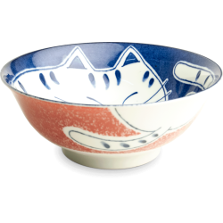 Bol Ramen Chat Rose & Bleu...