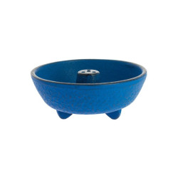 Cast Iron Incense Holder Blue