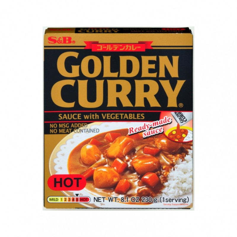Golden Sauce Curry Végan Fort 230g S&B