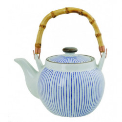 Tea Pot White & Blue -1L....