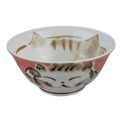 Rice Bowl Smiling Cat Deep...