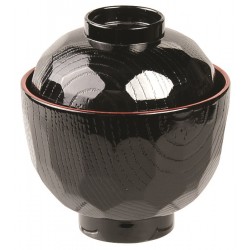 Bowl Miso Soup Black & Red...