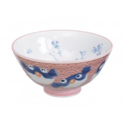 Small Rice Bowl Pink Fugu -...