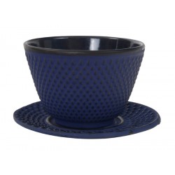 Cast Iron Tea Cup Blue...