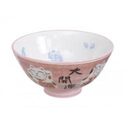 Rice Bowl Pink Cat 11.2X6CM...