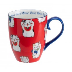 Mug Maneki neko Red 380ml