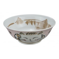 Bowl Ramen Fuku Pink Cat...