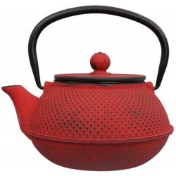 Cast Iron Tea Pot Red ARARE...