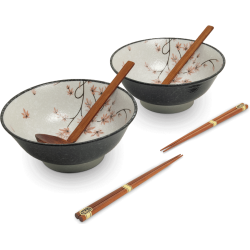 SET 2 BOL RAMEN AVEC BÂTONNETS