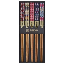 Set 5 Pairs Chopsticks 22,5cm