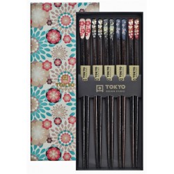 Black Chopsticks Set 5 pairs