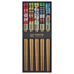 Chopsticks set 5 pairs KAWAII