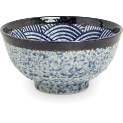 Bowl Donburi Seigaiha Blue...