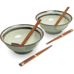 Set 2 Bowls Ramen Wasabi...