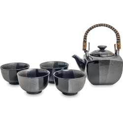 Japanese Tea Set Black