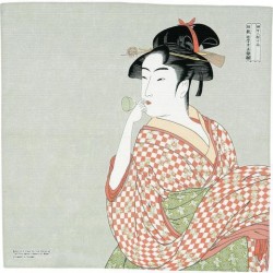 Ukiyo-e Woman Playing with...