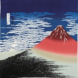 Ukiyo-e Red Fuji  68cm