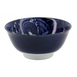 Big Rice Bowl Crane Blue...
