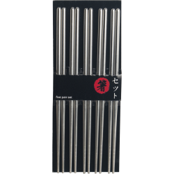 Chopsticks INOX 5 pairs 24CM