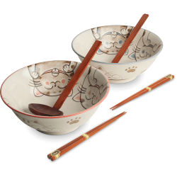 Set 2 Bowls Ramen Maneki...