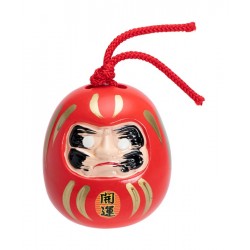 Red Daruma With Ring 6x7.5cm