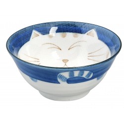 Rice Bowl Cat Blue...