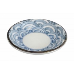 Sauce Plate Seiji Blue 9.5x2cm