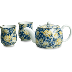 Tea Set Blue & Yellow...