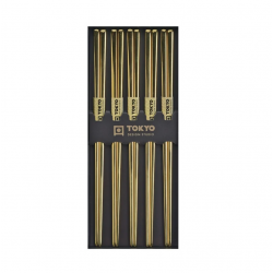 Golden Chopstick Set Inox 5...