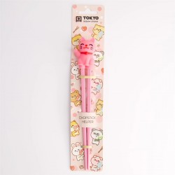 BAGUETTE ENFANT 22CM CHAT ROSE